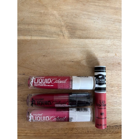 Wet n Wild MegaLast Liquid Catsuit Lipstick & Kokie Lip Veneer Bundle - Picture 1 of 2